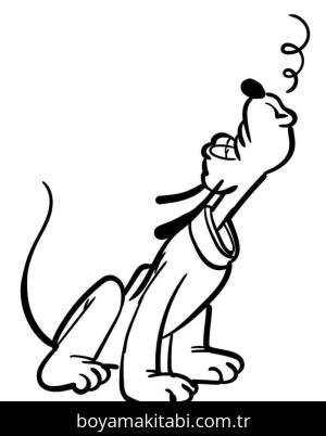 Pluto boyama sayfası – yaratıcılık, eğlenceli etkinlik