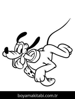 Pluto boyama sayfası – boyama etkinliği, çocuk aktivitesi