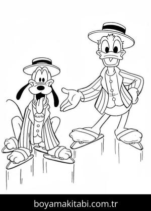 Pluto boyama sayfası – yaratıcılık, eğlenceli etkinlik