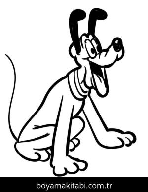 Pluto boyama sayfası – keyifli zaman, renkli çizimler