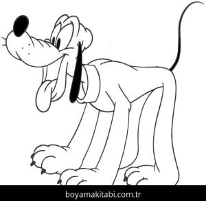 Pluto boyama sayfası – evde etkinlik, ücretsiz yazdır