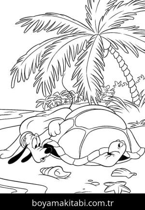 Pluto boyama sayfası – kolay boyama, eğitici aktivite