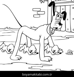 Pluto boyama sayfası – ücretsiz yazdır, boyama etkinliği