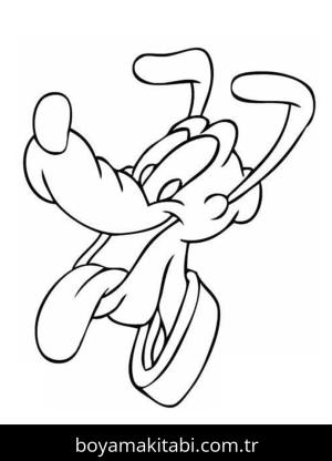 Pluto boyama sayfası – çocuk aktivitesi, PDF indir