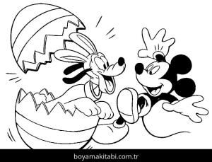 Pluto boyama sayfası – renkli çizimler, okul öncesi