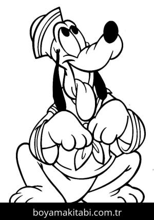 Pluto boyama sayfası – eğitici aktivite, yaratıcılık