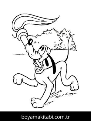 Pluto boyama sayfası – el becerilerini geliştirir, boyama çalışması