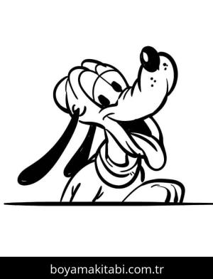 Pluto boyama sayfası – ücretsiz yazdır, boyama etkinliği