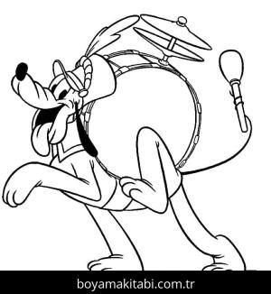 Pluto boyama sayfası – el becerilerini geliştirir, boyama çalışması