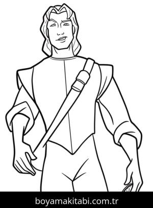 Pocahontas boyama sayfası – yaratıcılığı geliştirir, keyifli zaman