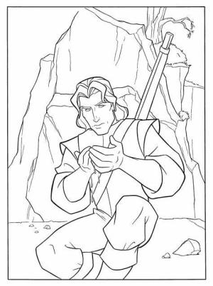 Pocahontas boyama sayfası,  coloring page, John Smith, 