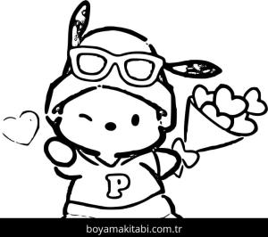 Pochacco boyama sayfası – boyama etkinliği, çocuk aktivitesi