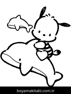 Pochacco boyama sayfası – yaratıcılığı geliştirir, keyifli zaman