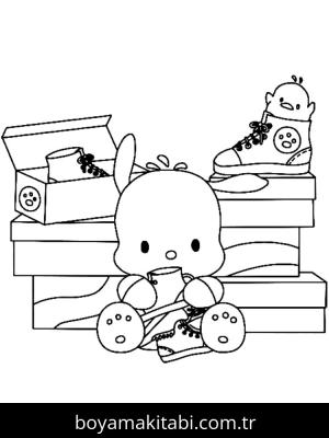 Pochacco boyama sayfası – boyama çalışması, yaratıcılığı geliştirir