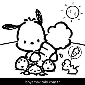 Pochacco boyama sayfası – yaratıcılık, eğlenceli etkinlik