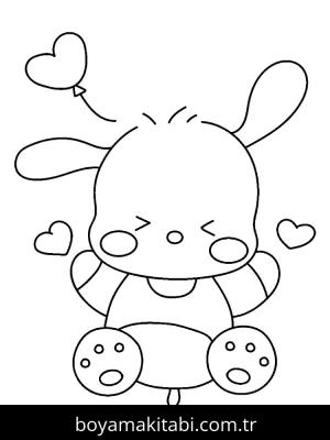Pochacco boyama sayfası – sevimli karakter, sanatsal çalışma