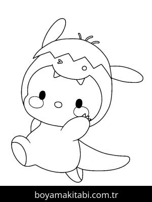 Pochacco boyama sayfası – evde etkinlik, ücretsiz yazdır