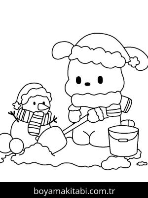 Pochacco boyama sayfası – eğitici aktivite, yaratıcılık