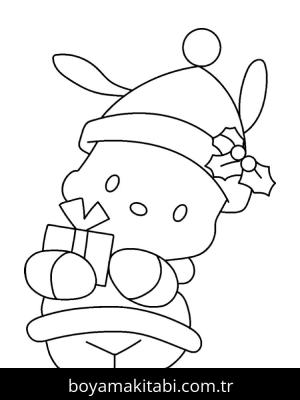 Pochacco boyama sayfası – renkli çizimler, okul öncesi