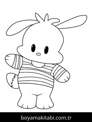Pochacco boyama sayfası – el becerilerini geliştirir, boyama çalışması