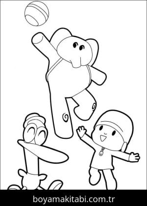 Pocoyo boyama sayfası – yaratıcılık, eğlenceli etkinlik