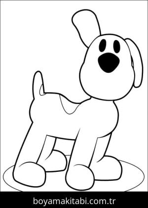 Pocoyo boyama sayfası – el becerilerini geliştirir, boyama çalışması