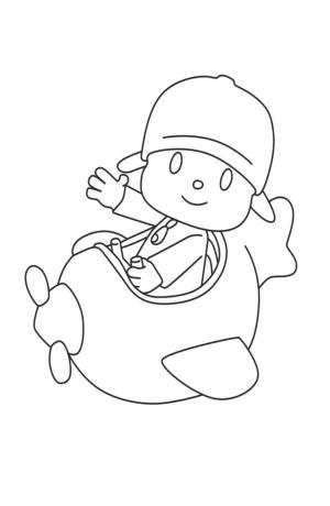 Pocoyo boyama sayfası,  coloring page, Gezegendeki Pocoyo, 