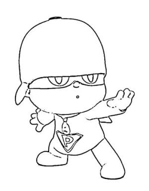 Pocoyo boyama sayfası,  coloring page, Havalı Pocoyo, 