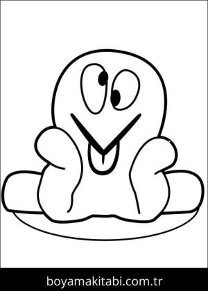 Pocoyo boyama sayfası – renkli çizimler, okul öncesi