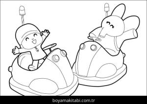 Pocoyo boyama sayfası – çocuk aktivitesi, PDF indir