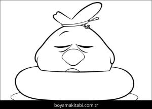 Pocoyo boyama sayfası – boyama çalışması, yaratıcılığı geliştirir