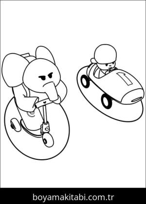 Pocoyo boyama sayfası – kolay boyama, eğitici aktivite