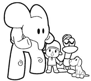 Pocoyo boyama sayfası,  coloring page, Pocoyo ve Arkadaşları Komik, 