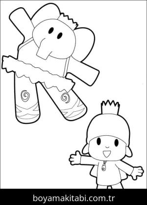 Pocoyo boyama sayfası – yaratıcılığı geliştirir, keyifli zaman