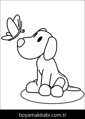 Pocoyo boyama sayfası – boyama etkinliği, çocuk aktivitesi