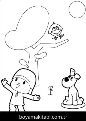 Pocoyo boyama sayfası – yaratıcılık, eğlenceli etkinlik