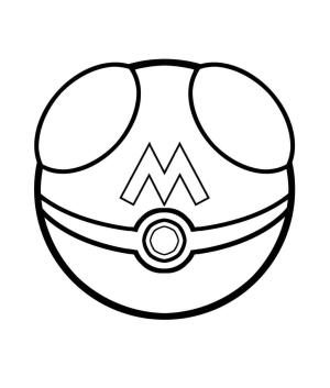 Pokeball boyama sayfası,  coloring page, Arı Pokeball, 