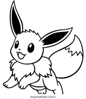 Pokemon Eevee boyama sayfası – ücretsiz yazdır, boyama etkinliği