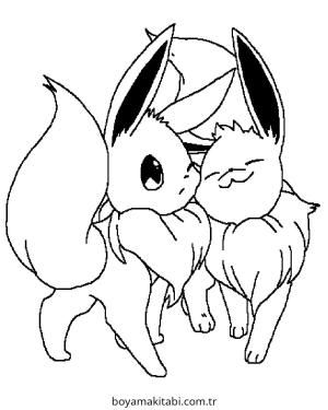 Pokemon Eevee Boyama Sayfaları