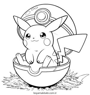 Pokemon Pikachu boyama sayfası – yaratıcılığı geliştirir, keyifli zaman