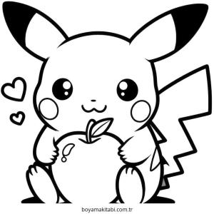 Pokemon Pikachu boyama sayfası – eğlenceli etkinlik, el becerilerini geliştirir