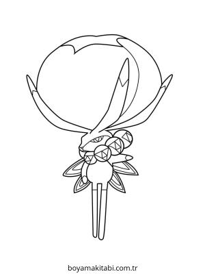 Pokemon boyama sayfası – basit çizim, kolay boyama