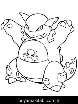 Pokemon boyama sayfası – okul öncesi, evde etkinlik