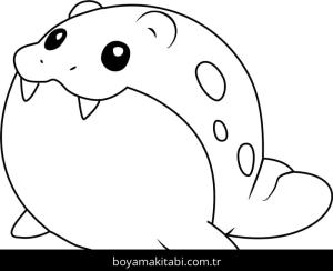 Pokemon boyama sayfası – renkli çizimler, okul öncesi