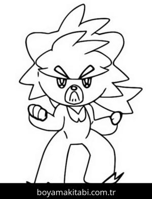 Pokemon boyama sayfası – basit çizim, kolay boyama