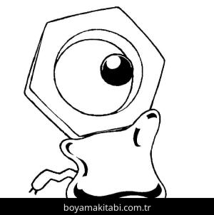 Pokemon boyama sayfası – renkli çizimler, okul öncesi