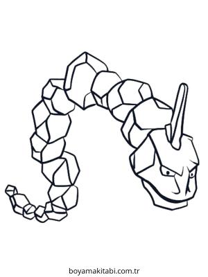 Pokemon boyama sayfası – basit çizim, kolay boyama