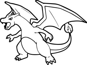 Pokemon boyama sayfası, Pokemon coloring page, Charizard Pokémon, 