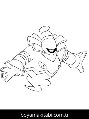 Pokemon boyama sayfası – çizgi film temalı, basit çizim