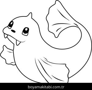 Pokemon boyama sayfası – sanatsal çalışma, çocuklar için